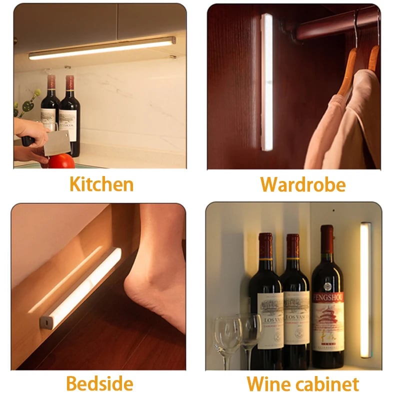 💡 Punch-free Smart Sensor Magnetic Rechargeable LED Lights