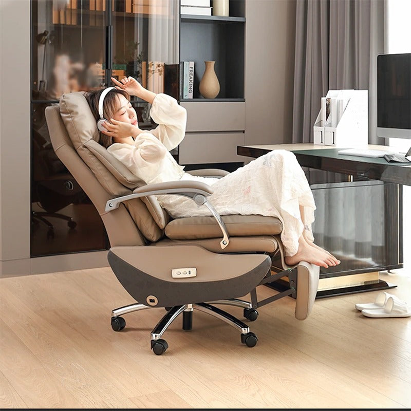 Executive Office Chair with Power Recline Swivel Base