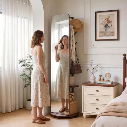 3-in-1 Space-Saving Mirror & Coat Rack