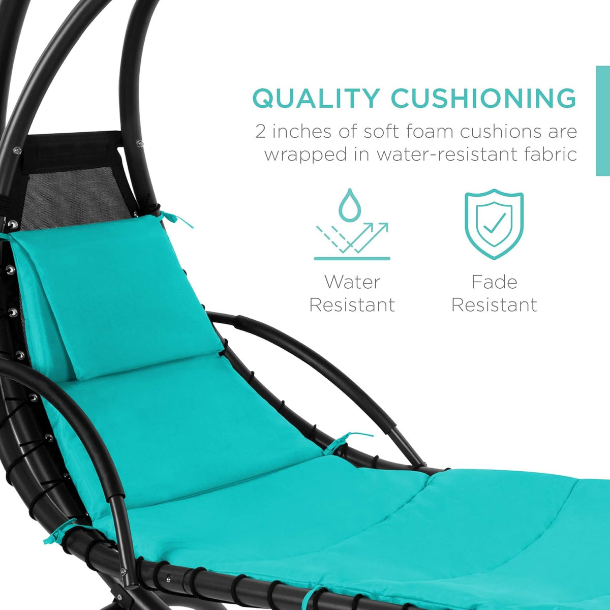 ✨  Floating Patio Lounge Chair with Adjustable Canopy