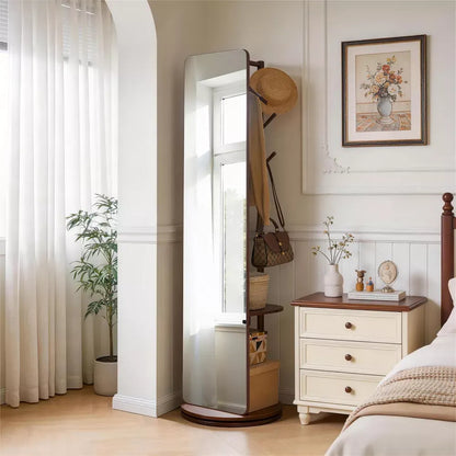 3-in-1 Space-Saving Mirror & Coat Rack
