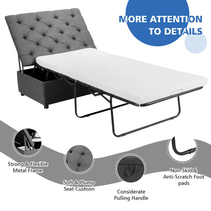 FoldAway™ Convertible Ottoman Lounger & Guest Sleeper