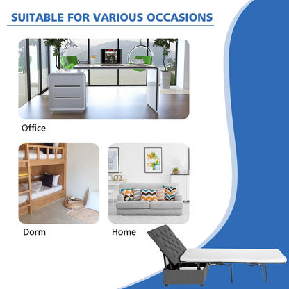 FoldAway™ Convertible Ottoman Lounger & Guest Sleeper