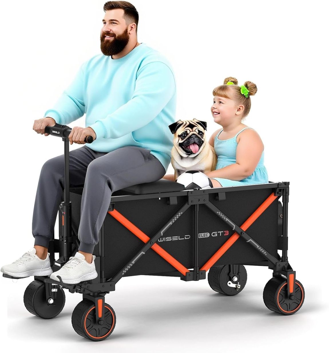 Electric Wagon Cart with Seat