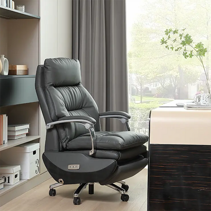 Executive Office Chair with Power Recline Swivel Base